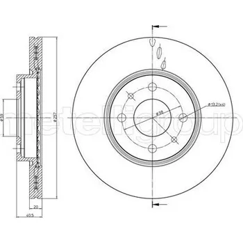 Auto-moto TARCZA HAM.FIAT DOBLO 1,9JTD 02-