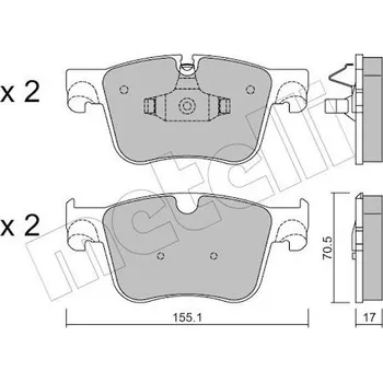 Brzdová destička KLOCKI HAM.CITROEN C4 PICASSO 13- PRZOD
