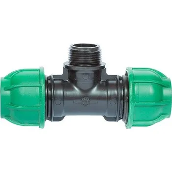 IRIMON CONNECTO - T - kus s vnějším závitem na odbočce Velikost závitu: 1/2 ", Dimenze připojení na potrubí: 25 mm