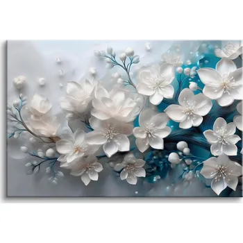 Obraz Moderní obrazy na zeď Glamour Obraz Květiny Dekorace do pokoje 60x90