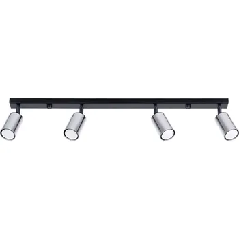 Sollux Lighting Stropní svítidlo WINX 4L černé/chromové