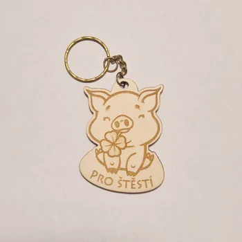 Klíčenka Pro štěstí prasátko