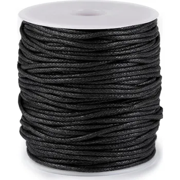 Šňůra na prádlo Šňůra bavlněná Ø2 mm voskovaná Varianta: 3 černá, Balení: 50 m