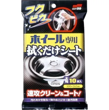 SOFT99 Fukupika Wheel Cleaning wipes 10 Ks