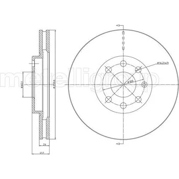 Brzdový kotouč TARCZA HAM.OPEL CORSA C 00-06 1,4-1,8