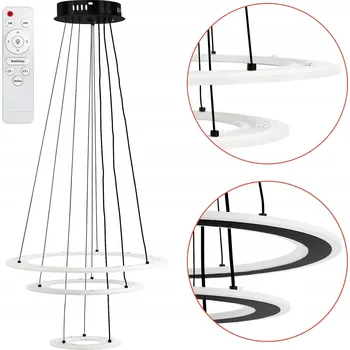 Závěsné svítidlo TOOLIGHT G040-3CP - 3 světelné body, integrovaný LED zdroj