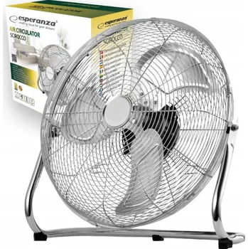 Domácí ventilátor Podlahový ventilátor H.Koenig JOE32, stříbrno-šedý