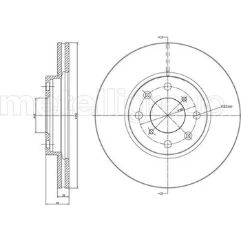 Brzdový kotouč TARCZA HAM.OPEL AGILA 1,2 08-