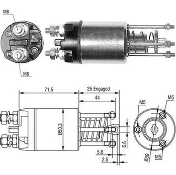 Elektromagnetický spínač, startér MAGNETI MARELLI 940113050460