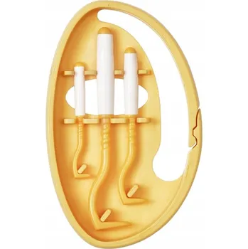 Antiparazitikum pro psa Kleště na klíšťata Háčky pro odstranění klíšťat Tick Twister Clipbox Trio Žlutá