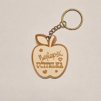 Klíčenka nejen pro učitelku jablíčko