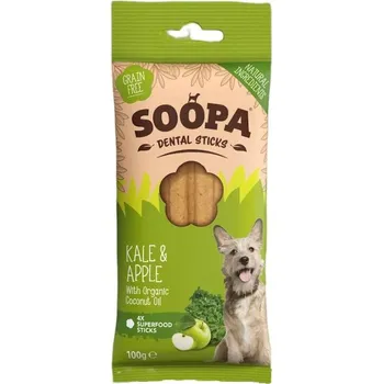 Pamlsek pro psa Soopa Pets Dentální tyčinky Soopa s kapustou a jablkem 100 g