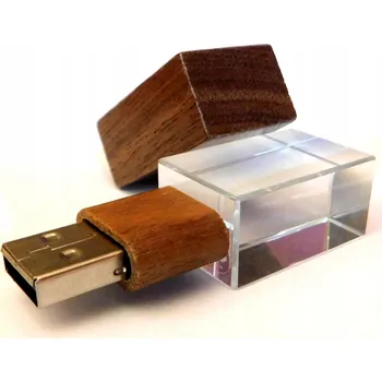 USB flash disk USB flash disk TimeForWood Crystal Soul 32 GB USB 3.0 hnědý