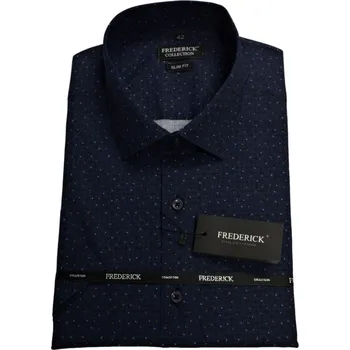 Pánská košile Pánská košile s krátkým rukávem - střih SLIM - vzor F892 - 44