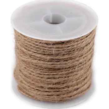 Stuha Jutový provázek Ø1,7 mm Varianta: režná přírodní, Balení: 25 ks