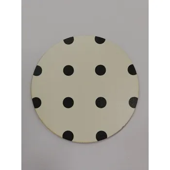 Podtácek - Puntík černý Velikost: 10cm