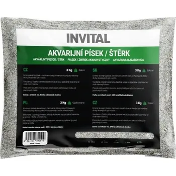 Akvarijní písek bílý 0,8-1,2mm 3kg