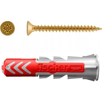 Vrták 50x Hmoždinky Fischer DuoPower 6x30mm + vruty 4,5x40