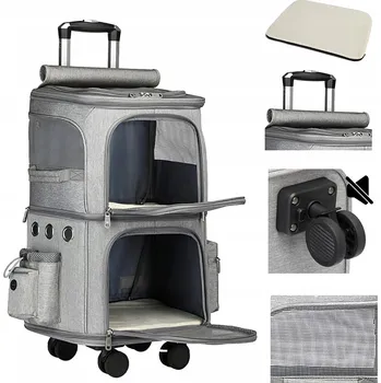 přepravka pro zvíře Přepravka Batoh pro psa K&M šedý, 3XL/4XL, 35 cm x 61 cm x 26 cm