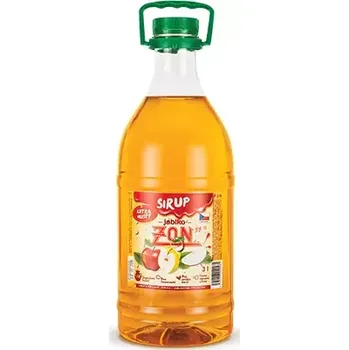 Sirup Extra silný sirup ZON s příchutí jablko . Kvalitní sirup s doporučeným ředěním 1:13.3,0 l