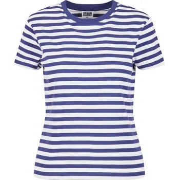 Dámské tričko Dámské základní pruhované tričko bílé/tmavomodré Urban Classics modrá | bílá 2837732