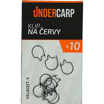 Rybářský háček 10ks - Klip na Červy UnderCarp S