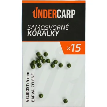 Gumové Korálky UnderCarp Samosvorné korálky zelené 4mm