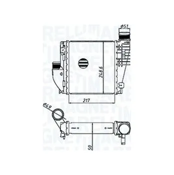 Chladič motoru Chladič turba MAGNETI MARELLI 351319205330