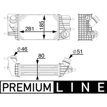 Chladič motoru Chladič turba MAHLE CI 154 000P