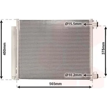 Výparník klimatizace Kondenzátor, klimatizace VAN WEZEL 43015703