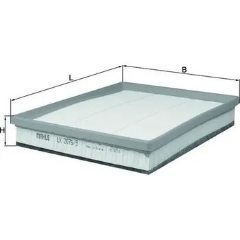 Vzduchový filtr Vzduchový filtr MAHLE LX 2076/3