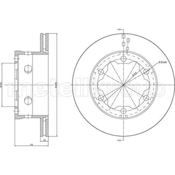 Brzdový systém TARCZA HAM.VW LT 28-46 02-
