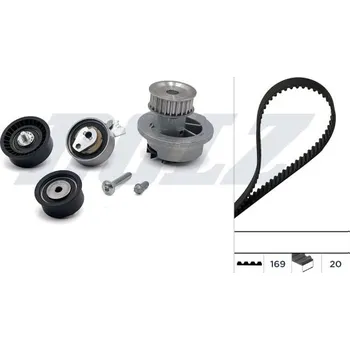 Vodní pumpa + sada ozubeného rozvodového řemene DOLZ KD065