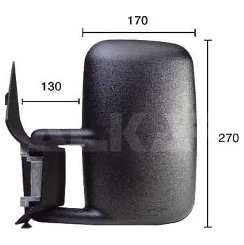 Auto zrcátko Vnější zpětné zrcátko ALKAR 9201910