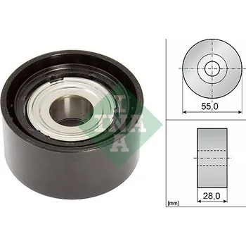 Vratná/vodicí kladka, klínový žebrový řemen Schaeffler INA 532 0853 10