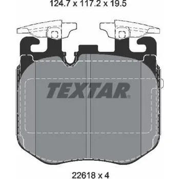 Brzdová destička Sada brzdových destiček, kotoučová brzda TEXTAR 2261801