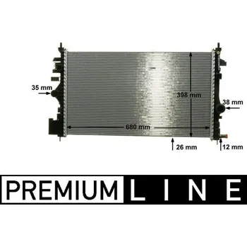 Motor automobilu Chladič, chlazení motoru MAHLE CR 1102 000P
