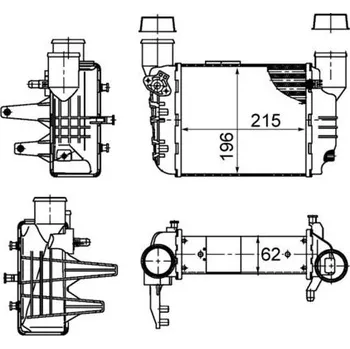 Chladič motoru Chladič turba MAHLE CI 381 000S