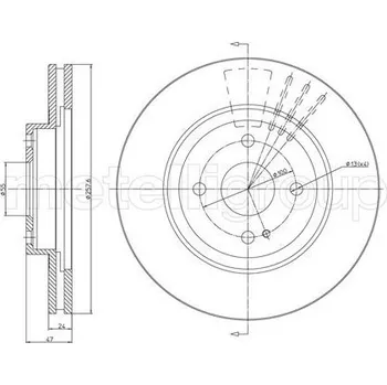 Brzdový kotouč TARCZA HAM.MAZDA 323 98-03