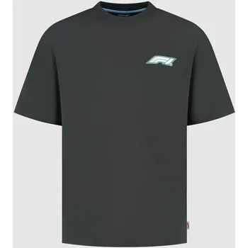 Pánské tričko Formula 1 F1 2025 pánské tričko s potiskem 75 let černé Velikost: S