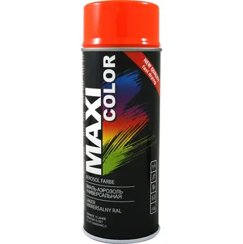 Barva ve spreji Motip Maxi color oranžová pravá RAL2004 400ml
