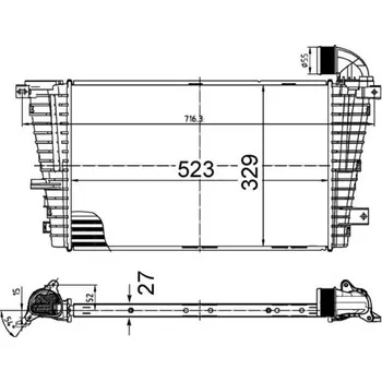 Chladič motoru Chladič turba MAHLE CI 513 000S