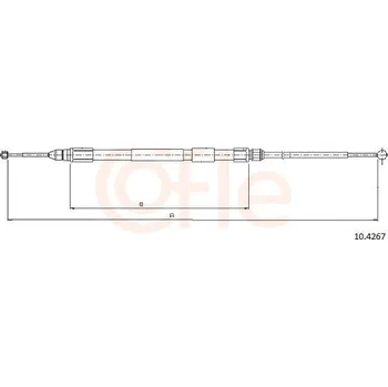 Autodíl Lanovod parkovací brzdy COFLE 10.4267