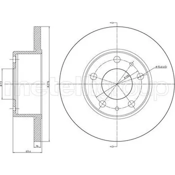 Brzdový kotouč TARCZA HAM.IVECO DAILY III -07 TYL
