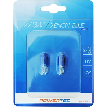 Autožárovka M-Tech Žárovka 12V W5W 5W W2.1X9.5D XENON BLUE