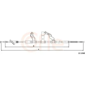 Autodíl Lanovod parkovací brzdy COFLE 17.2585