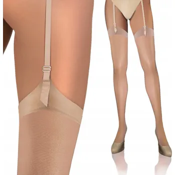 Dámské punčochy Sesto Senso dámské punčochy k podvazkovému pásu, polomatné, 20 DEN, velikost 3/4