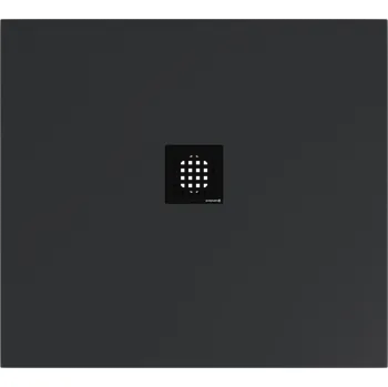 Sprchová vanička Polysan FLEXIA vanička z litého mramoru s možností úpravy rozměru, 100x90cm, antracit mat