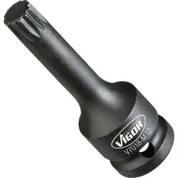 Gola hlavice Vigor V7018-M12 Nástrčná hlavice pro rázový a strojový utahovák tisícihran M12 1/2"