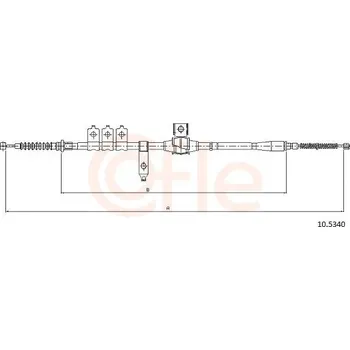 Auto-moto Lanovod parkovací brzdy COFLE 10.5340